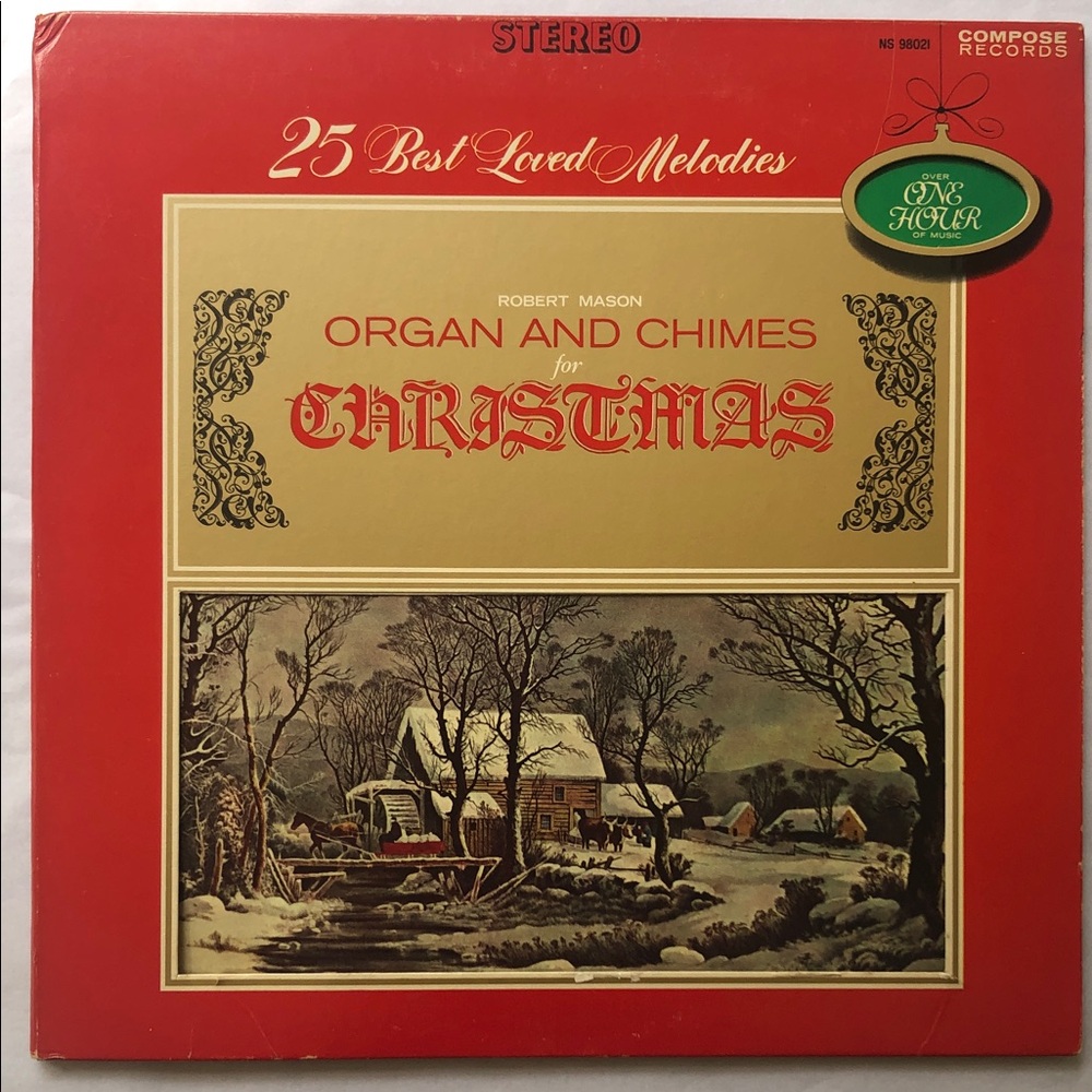 Robert Mason Organ and Chimes for Christmas Vinyl Lp Record Album